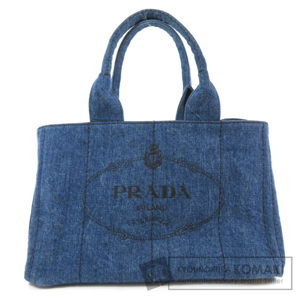 Prada Canapa 2way Tote Bag Denim